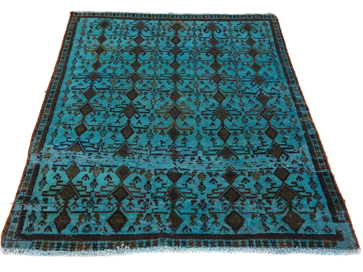 4x5 Vintage Rug, Hand-Knotted Oushak Rug, Bedroom Rug, Office Rug, Designer Rug, Antique Rug, SHR2113