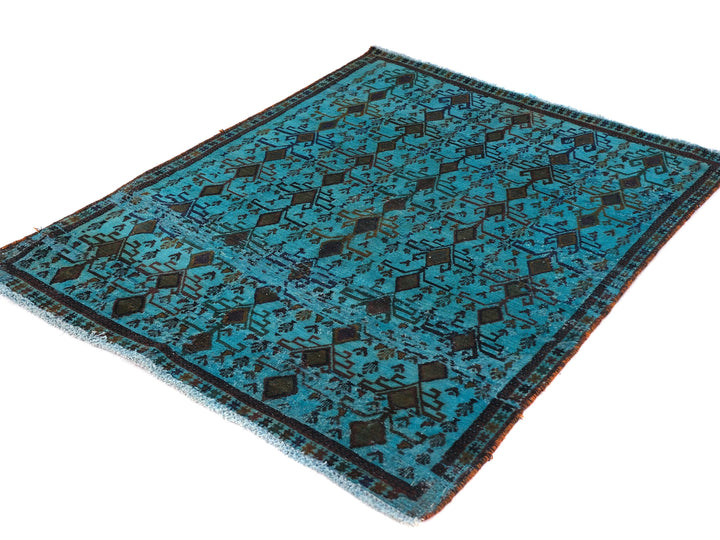 4x5 Vintage Rug, Hand-Knotted Oushak Rug, Bedroom Rug, Office Rug, Designer Rug, Antique Rug, SHR2113