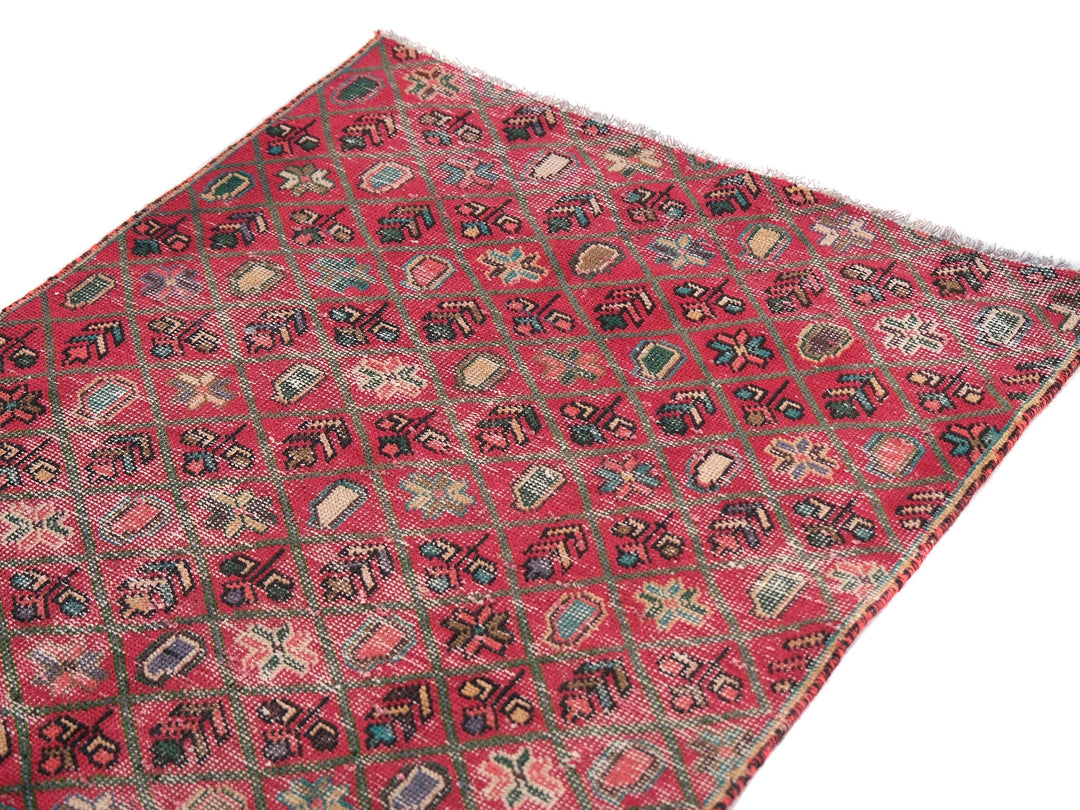 3x4 Vintage Rug, Hand-Knotted Oushak Rug, Bedroom Rug, Office Rug, Designer Rug, Antique Rug, SHR2126