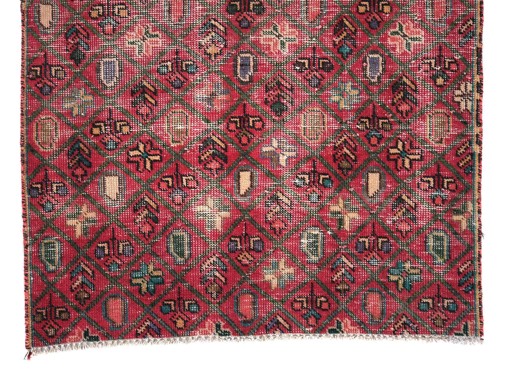 3x4 Vintage Rug, Hand-Knotted Oushak Rug, Bedroom Rug, Office Rug, Designer Rug, Antique Rug, SHR2126