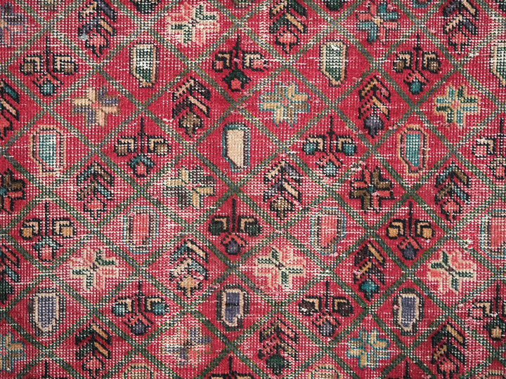 3x4 Vintage Rug, Hand-Knotted Oushak Rug, Bedroom Rug, Office Rug, Designer Rug, Antique Rug, SHR2126