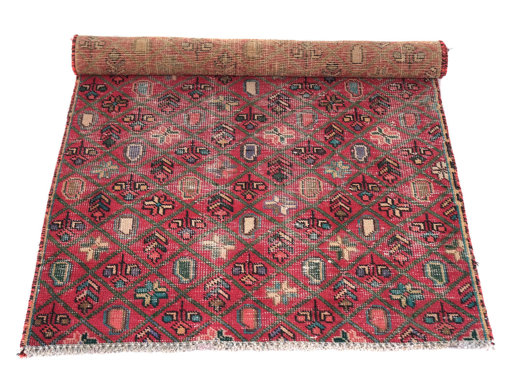 3x4 Vintage Rug, Hand-Knotted Oushak Rug, Bedroom Rug, Office Rug, Designer Rug, Antique Rug, SHR2126