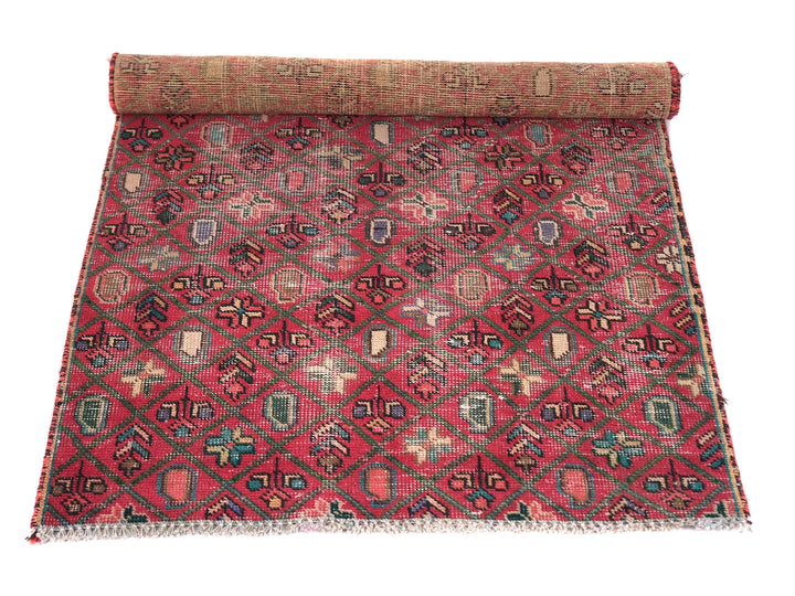 3x4 Vintage Rug, Hand-Knotted Oushak Rug, Bedroom Rug, Office Rug, Designer Rug, Antique Rug, SHR2126