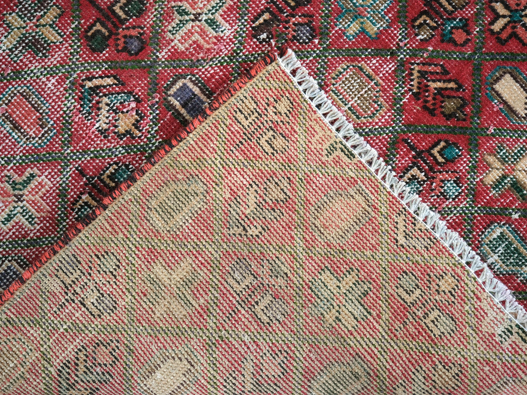 3x4 Vintage Rug, Hand-Knotted Oushak Rug, Bedroom Rug, Office Rug, Designer Rug, Antique Rug, SHR2126