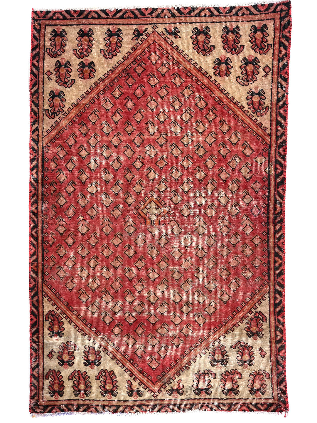 3x5 Vintage Rug, Hand-Knotted Oushak Rug, Bedroom Rug, Office Rug, Designer Rug, Antique Rug,  SHR2129