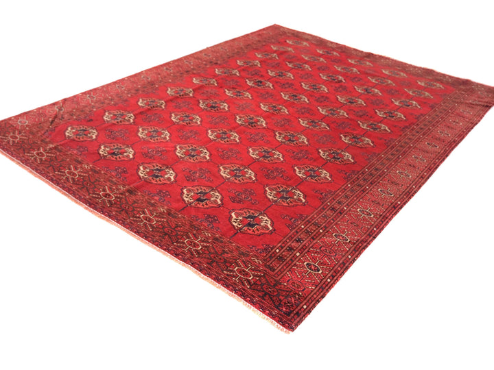 6x8 Vintage Rug, Low Pile Wool Rug, Hand-Knotted Rug, Bedroom Rug, Handmade Organic Wool Living Room Rug, SHR2132