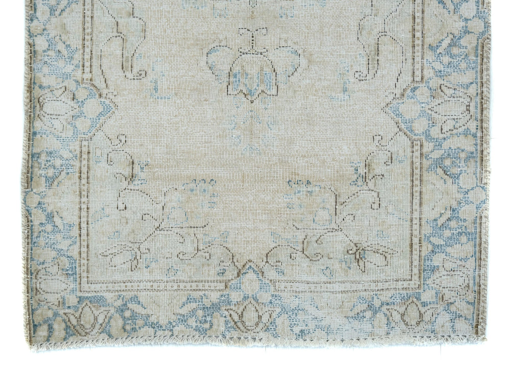 3x4 Hand-Knotted Accent Rug, Vintage Rug, Organic Wool Living Room or Dining Room Rug, Handmade Hallway Entryway Rug, SHR2147