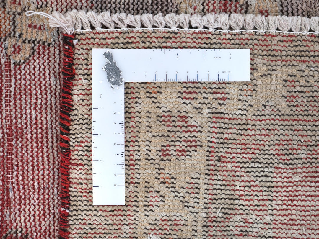 4x6 Vintage Accent Rug, Oriental Hand-Knotted Low Pile Wool Rug, Bathroom Rug, Entryway Rug, Mudroom Rug, SHR1997