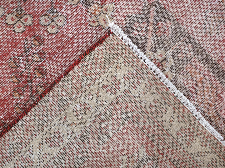 4x6 Vintage Accent Rug, Oriental Hand-Knotted Low Pile Wool Rug, Bathroom Rug, Entryway Rug, Mudroom Rug, SHR1997