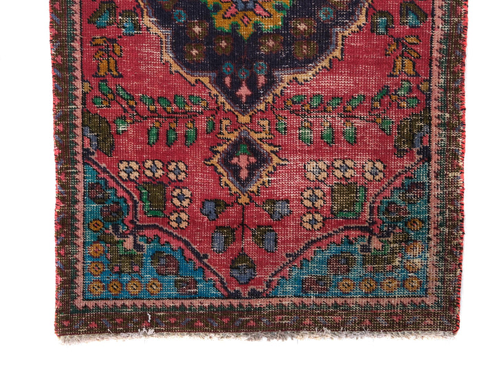 3x4 Persian Style Vintage Oriental Rug, Hand-Knotted Wool Runner, Handmade Hallway Entryway Rug, Entryway Rug, Hallway Rug, SHR2021