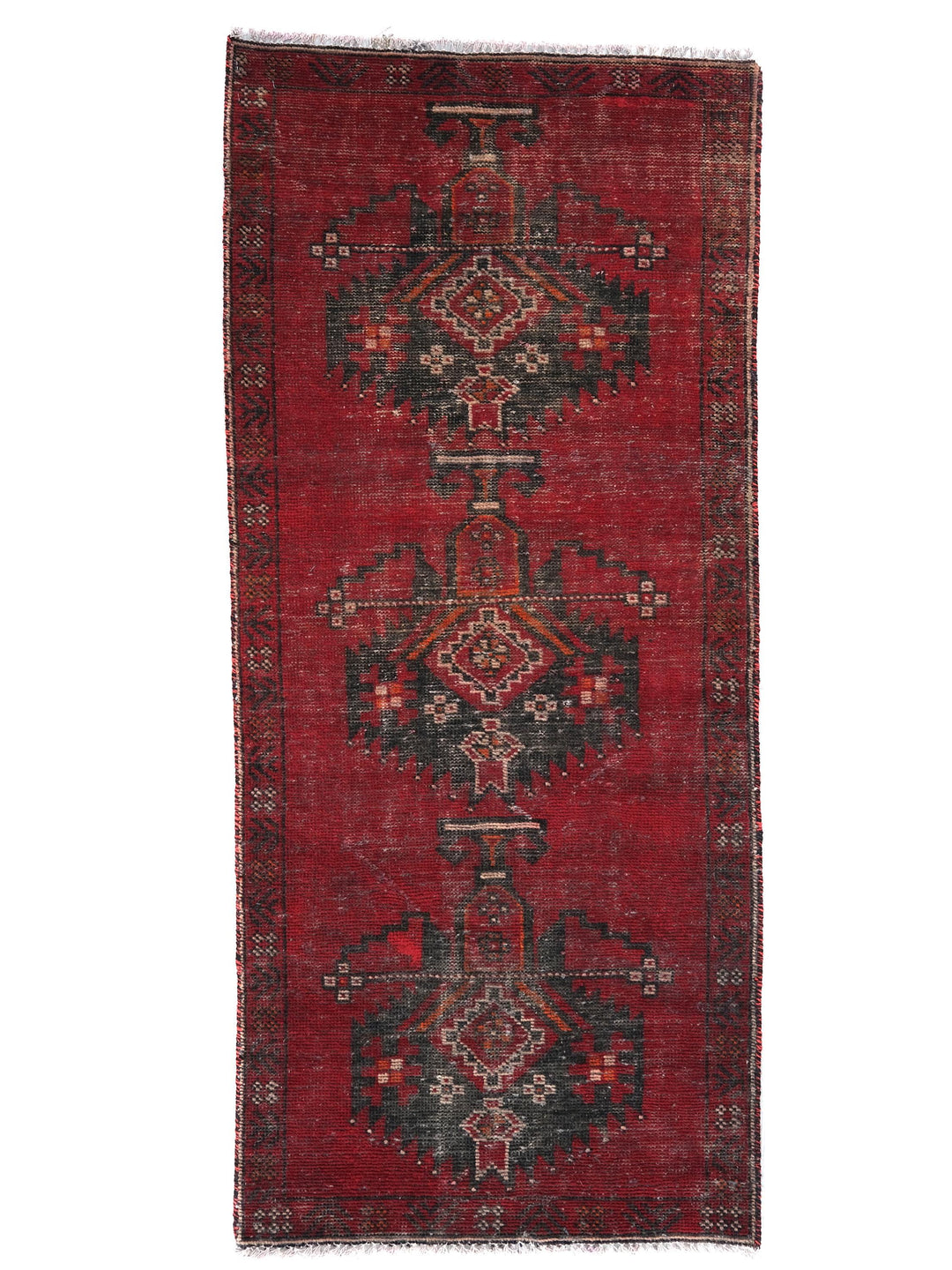 2x5 Vintage Rug, Colorful Rug, Handmade Rug, Bedroom Rug, Scatter Rug, Small Rug, SHR2031