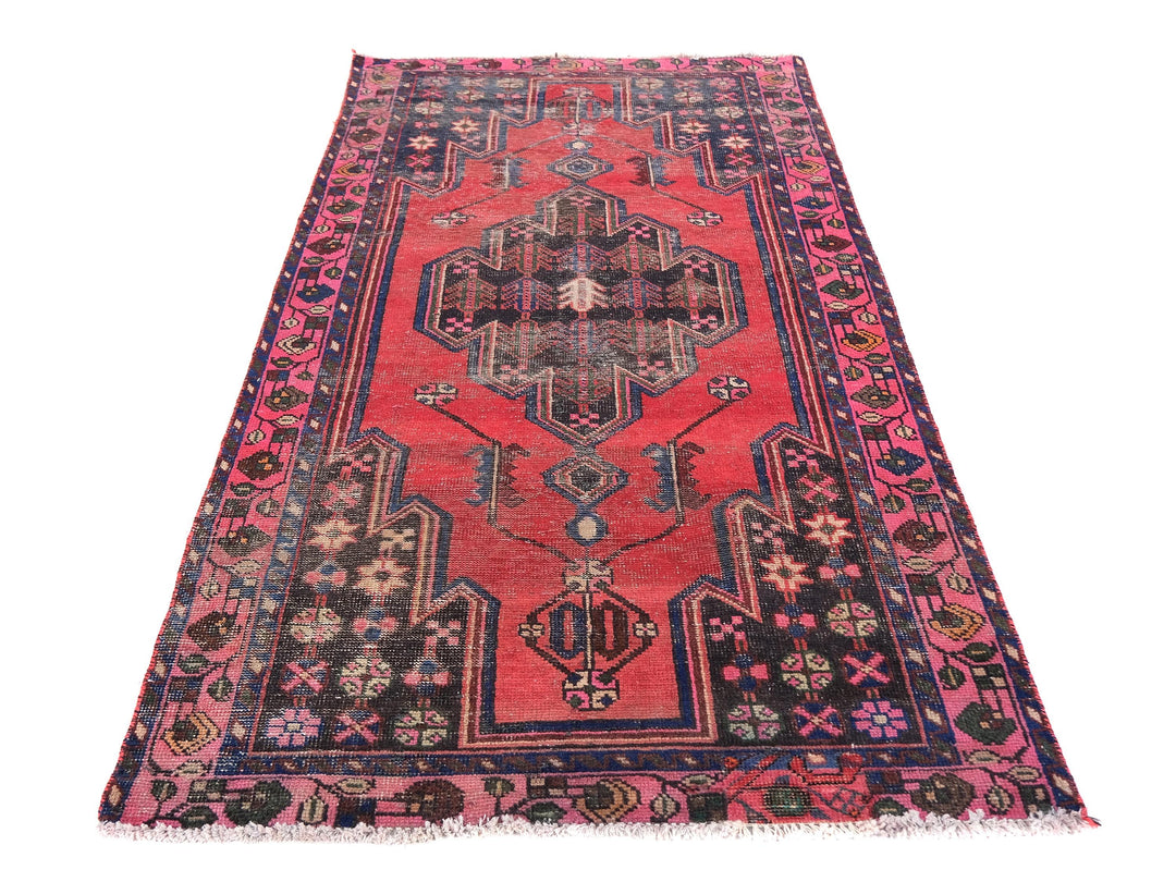 4x7 Vintage Rug, Handmade Rug, Bedroom Rug, Scatter Rug, Small Rug, Entry Rug, SHR2067