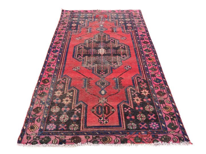 4x7 Vintage Rug, Handmade Rug, Bedroom Rug, Scatter Rug, Small Rug, Entry Rug, SHR2067