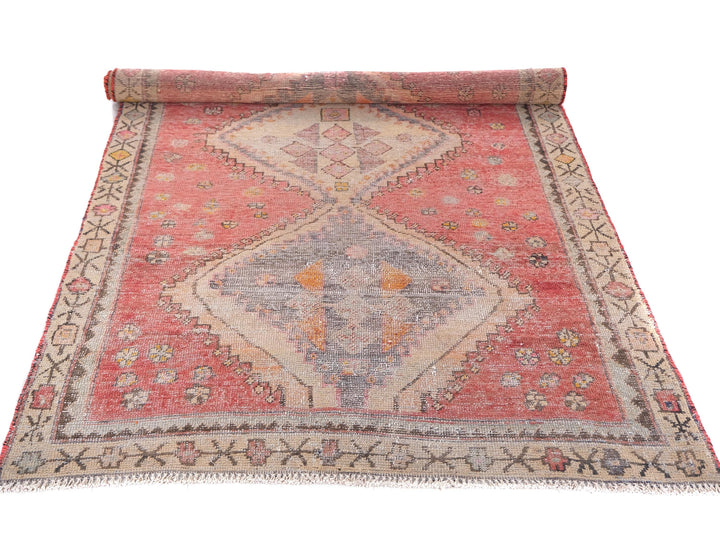 4x6 Vintage Rug, Handmade Rug, Bedroom Rug, Scatter Rug, Small Rug, Entry Rug, SHR2081