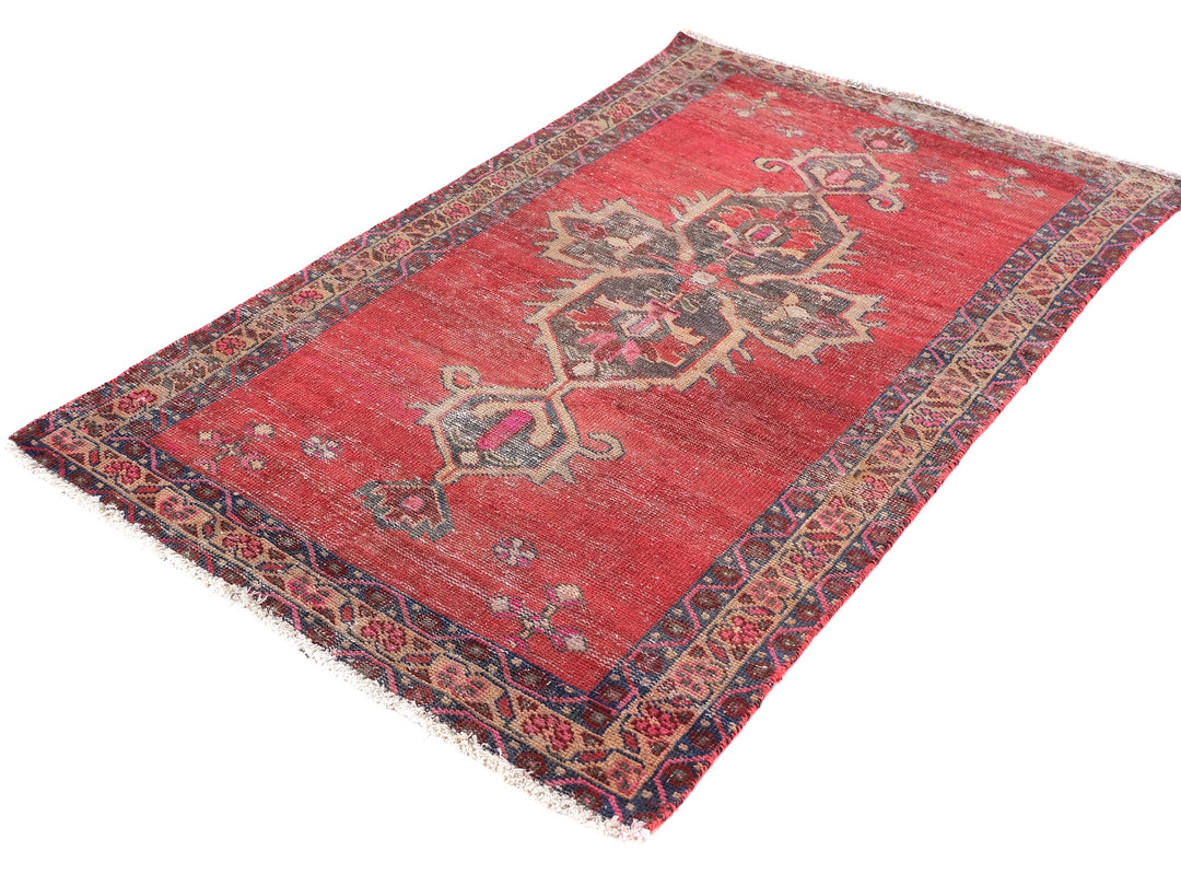 3x5 Vintage Rug, Handmade Rug, Bedroom Rug, Scatter Rug, Small Rug, Entry Rug, SHR2092
