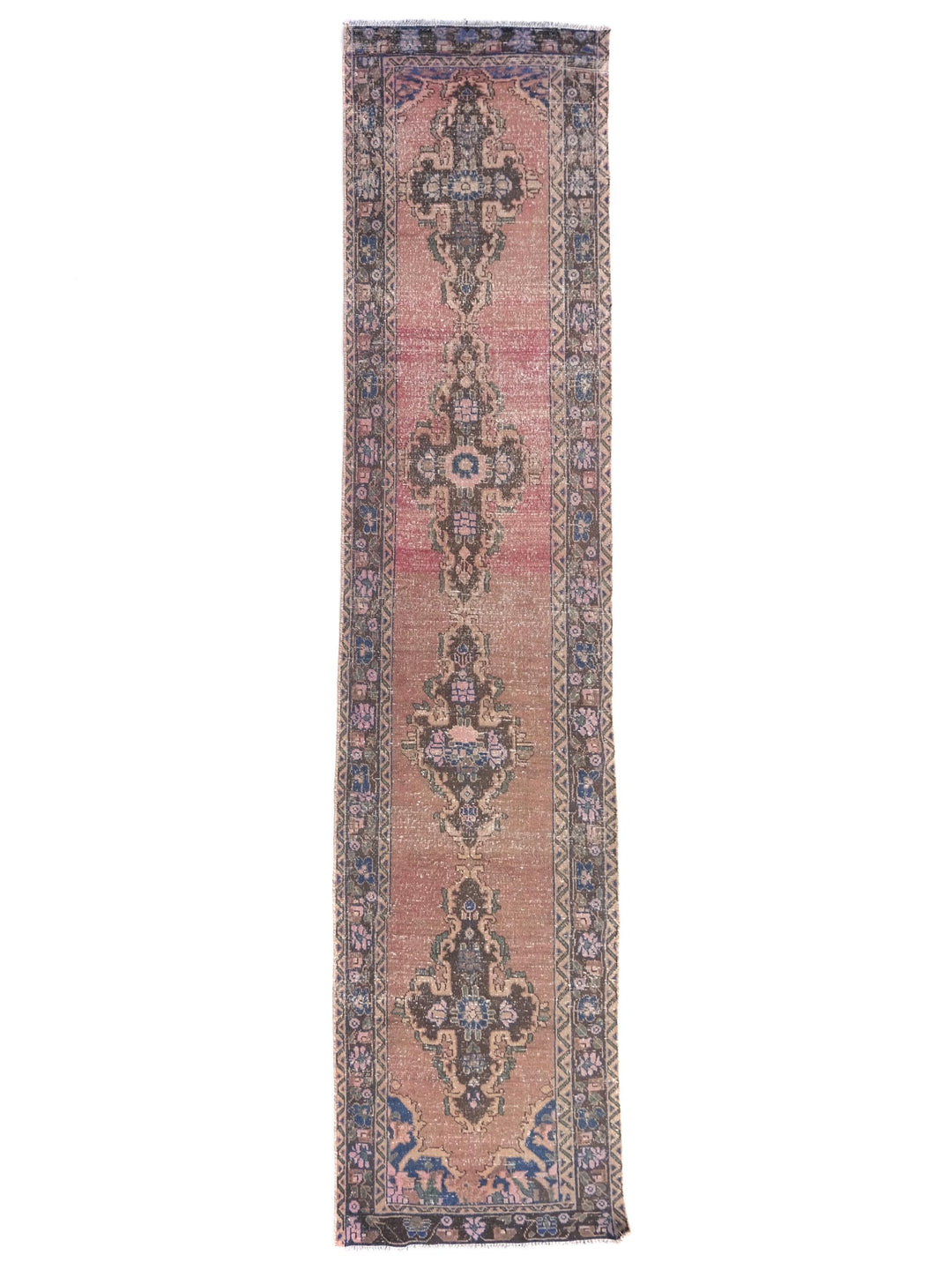 3x12 Vintage Rug, Hand-Knotted Pakistani Rug, Bedroom Rug, Office Rug, Designer Rug, Antique Rug, SHR2108
