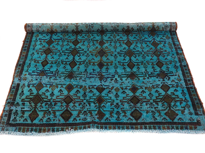 4x5 Vintage Rug, Hand-Knotted Oushak Rug, Bedroom Rug, Office Rug, Designer Rug, Antique Rug, SHR2113