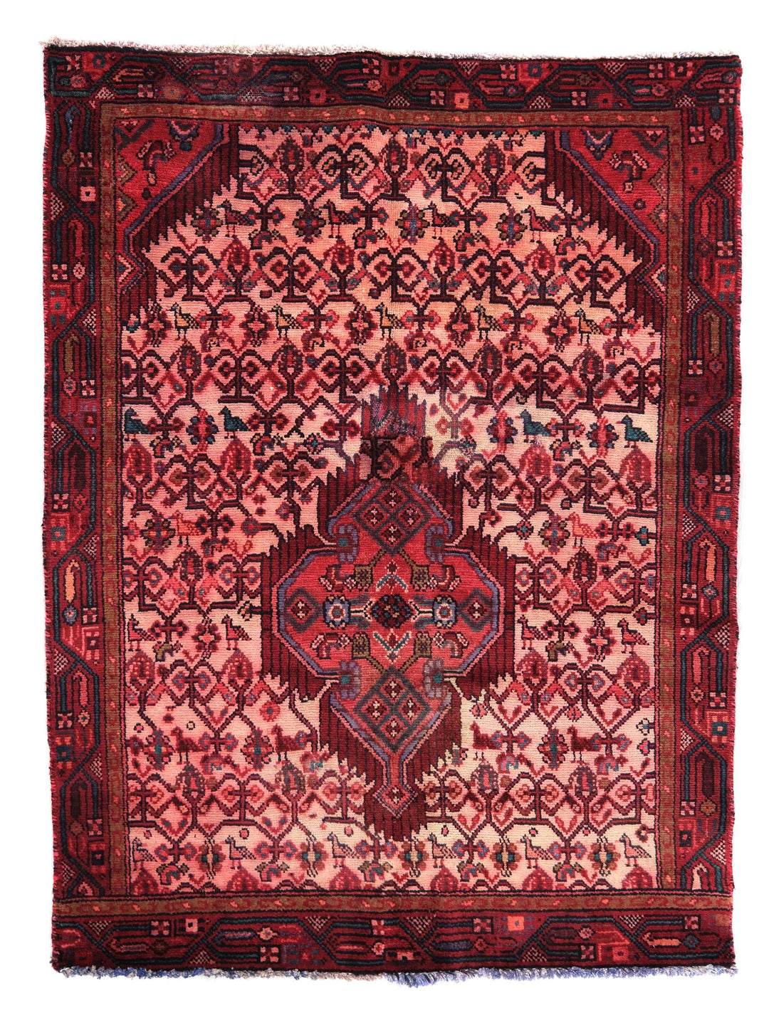 3x4 Vintage Rug, Hand-Knotted Oushak Rug, Bedroom Rug, Office Rug, Designer Rug, Antique Rug,  SHR2115