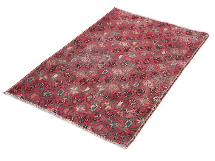 3x4 Vintage Rug, Hand-Knotted Oushak Rug, Bedroom Rug, Office Rug, Designer Rug, Antique Rug, SHR2126
