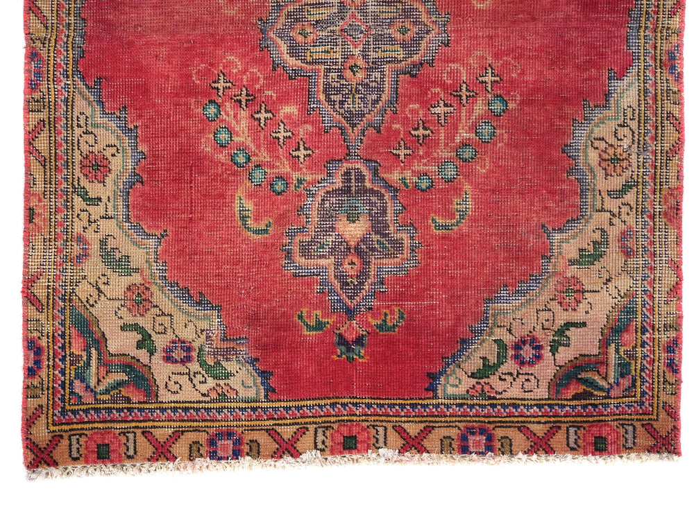 3x4 Vintage Rug, Hand-Knotted Oushak Rug, Bedroom Rug, Office Rug, Designer Rug, Antique Rug,  SHR2128