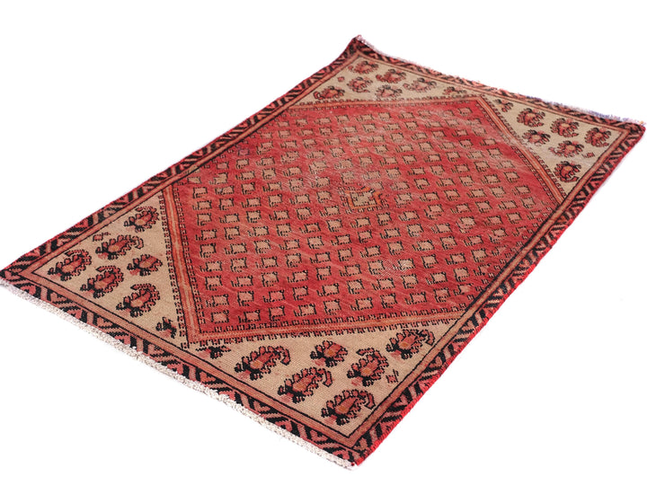 3x5 Vintage Rug, Hand-Knotted Oushak Rug, Bedroom Rug, Office Rug, Designer Rug, Antique Rug,  SHR2129